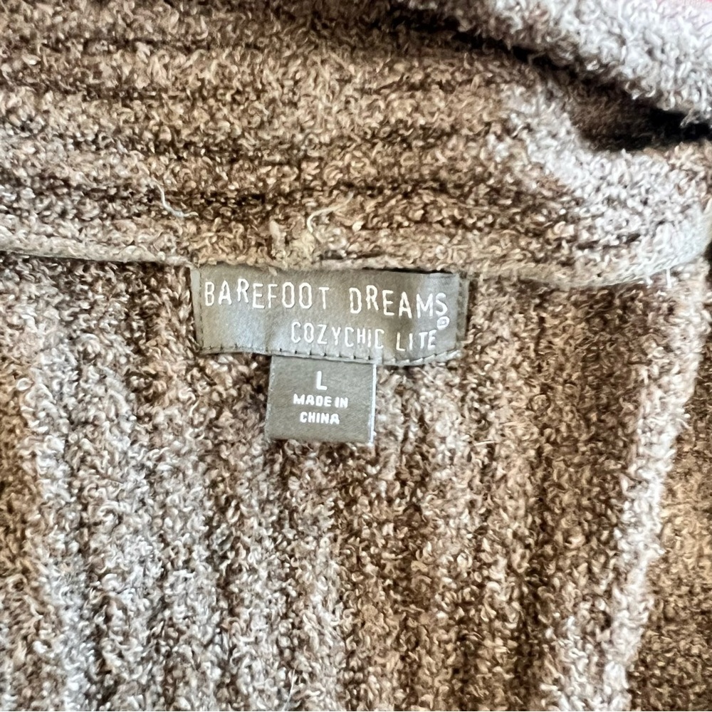 Barefoot Dreams CozyChic Lite Olive Green Duster Cardigan- L - Picture 8 of 9